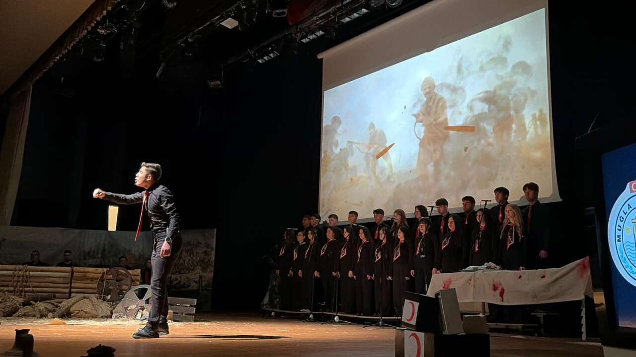 18 Mart’ta Muğla’da Anlamlı Program: Çanakkale Ruhu Yaşatıldı 5